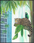Posterizer-jungle scene with animals in urban city setting -2-Abstract & Modern Art-Art for Animal Lovers-Decor for Home & Office- unframed wall a...